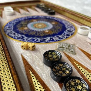 inlaid work backgammon