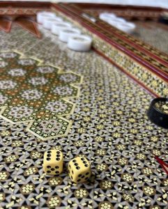 Khatam backgammon board