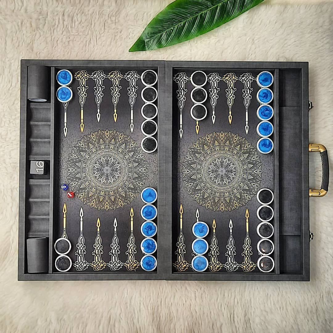 modern backgammon set