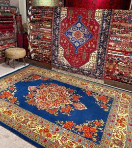 Traditional handwoven carpet
