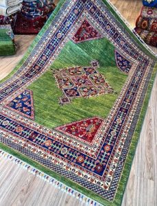 Handwoven carpet Silk