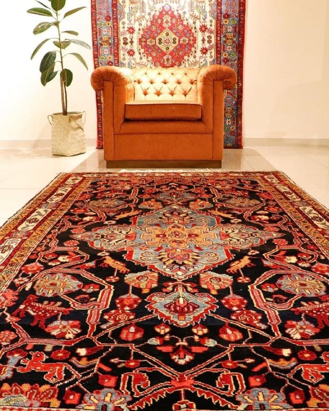 Handwoven persian carpet