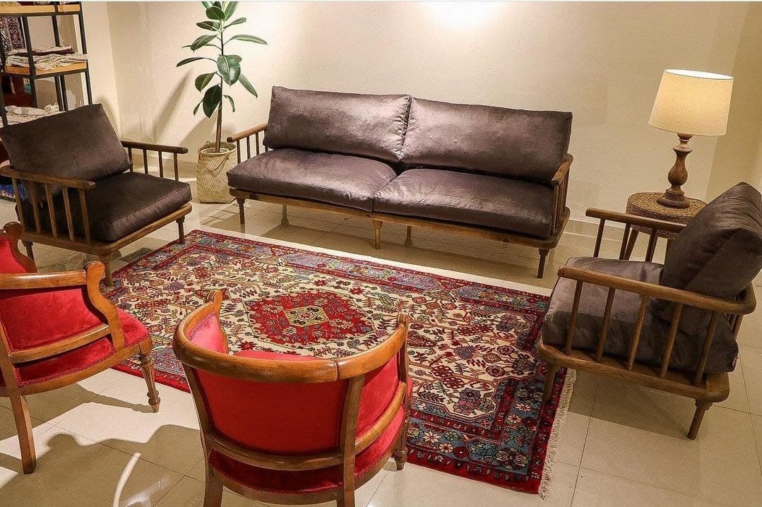 Silk persian carpet