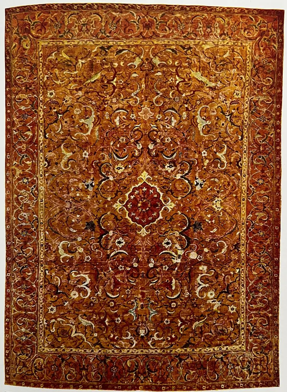 The identity carpet Kashan