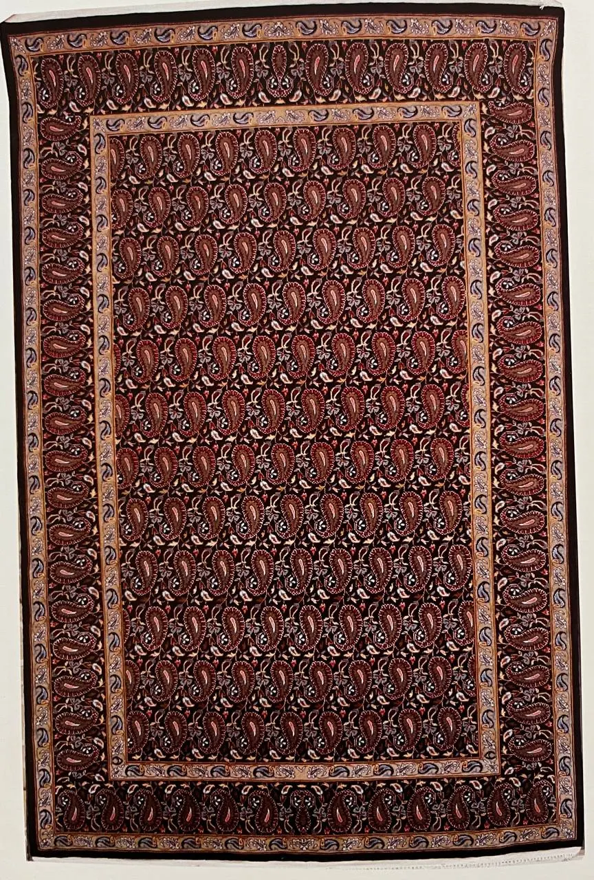 Kashan carpet texture structure