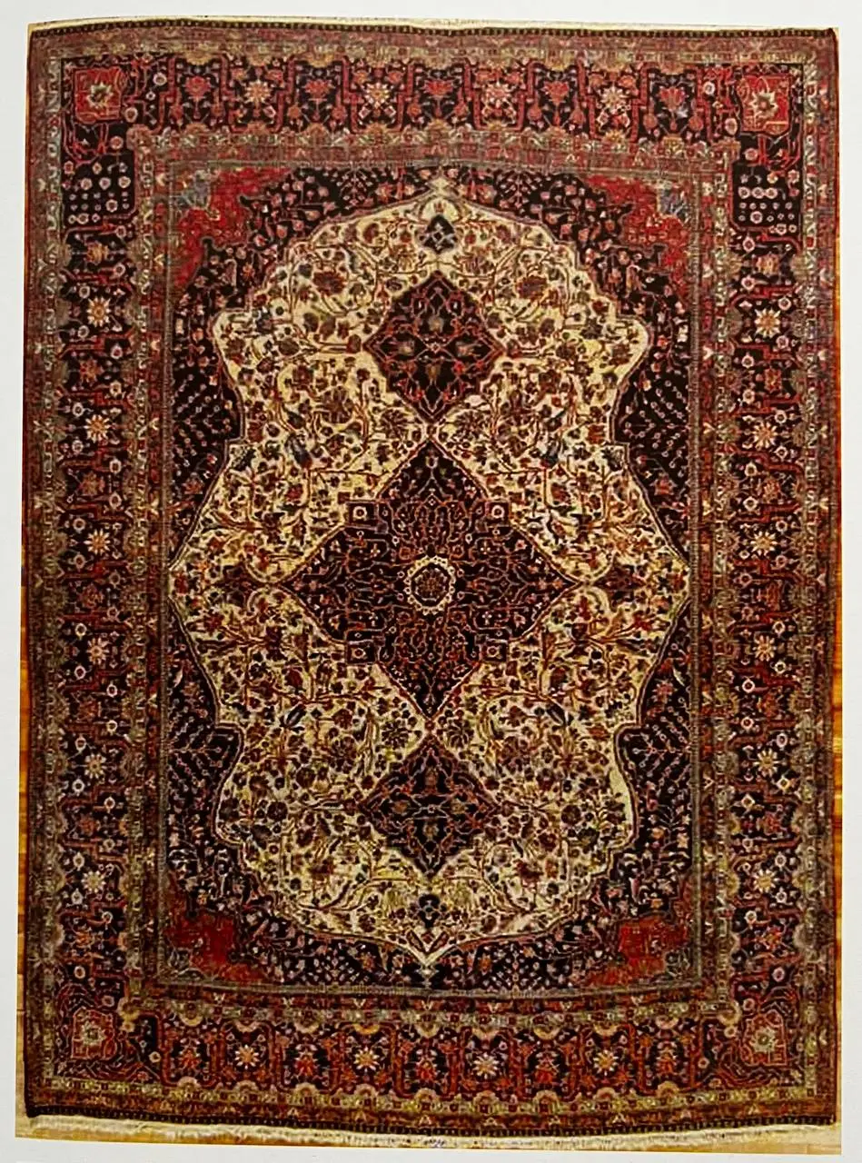 History rug weaving Kashan